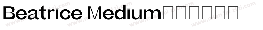 Beatrice Medium字体转换